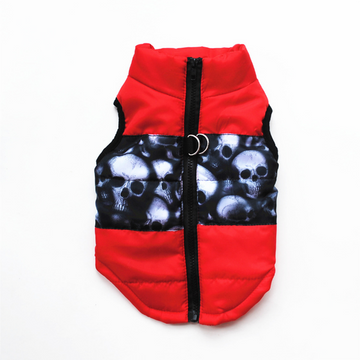 Zipper Printing Pet Coat